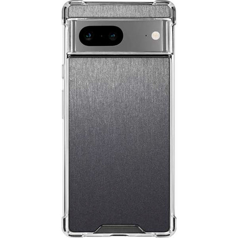 Specialty Vinyl Brushed Steel Texture Google Pixel 7a Clear Case